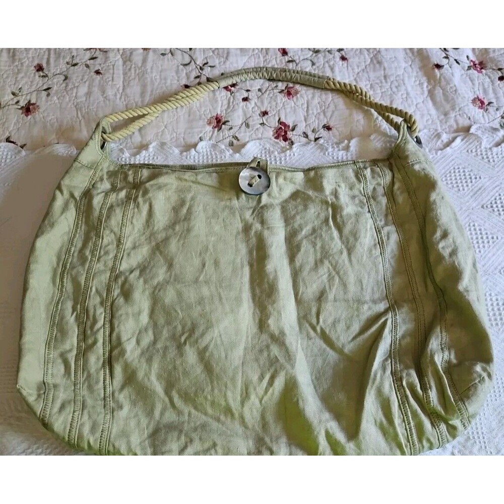 J Jill Linen Cotton Tote Bucket Bag Shoulder Bag Handbag Purse NWOT